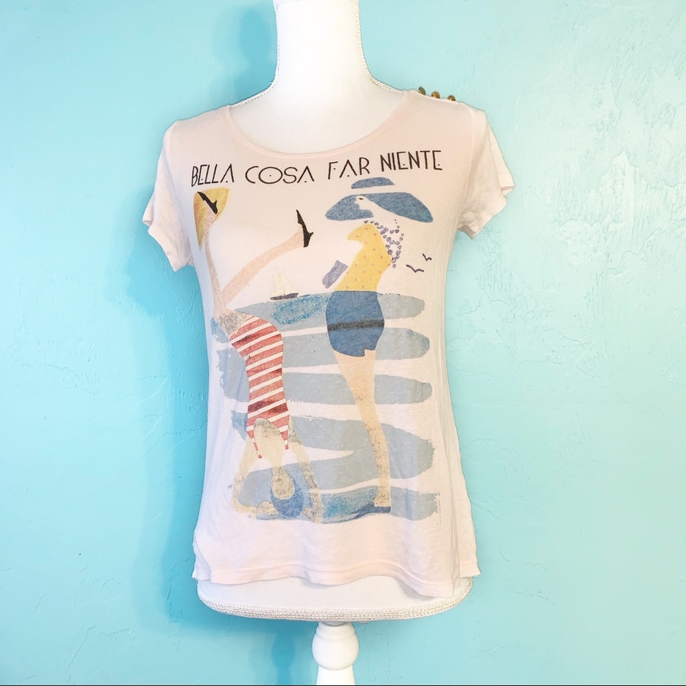 Sfera ‘Bella Costa Far Niente’ Beach Graphic Top